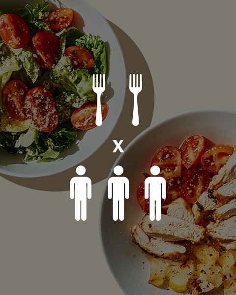 2 Refeições para 3 pessoas