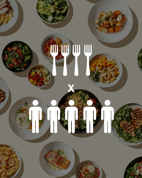 4 Refeições para 5 pessoas